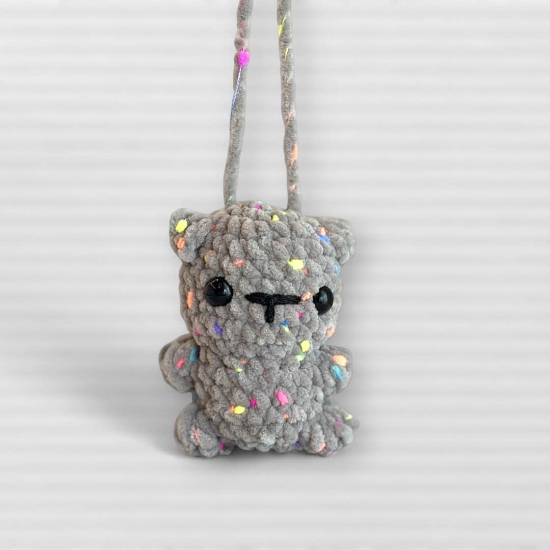 Bear charm — handmade crochet accessories in the UAE