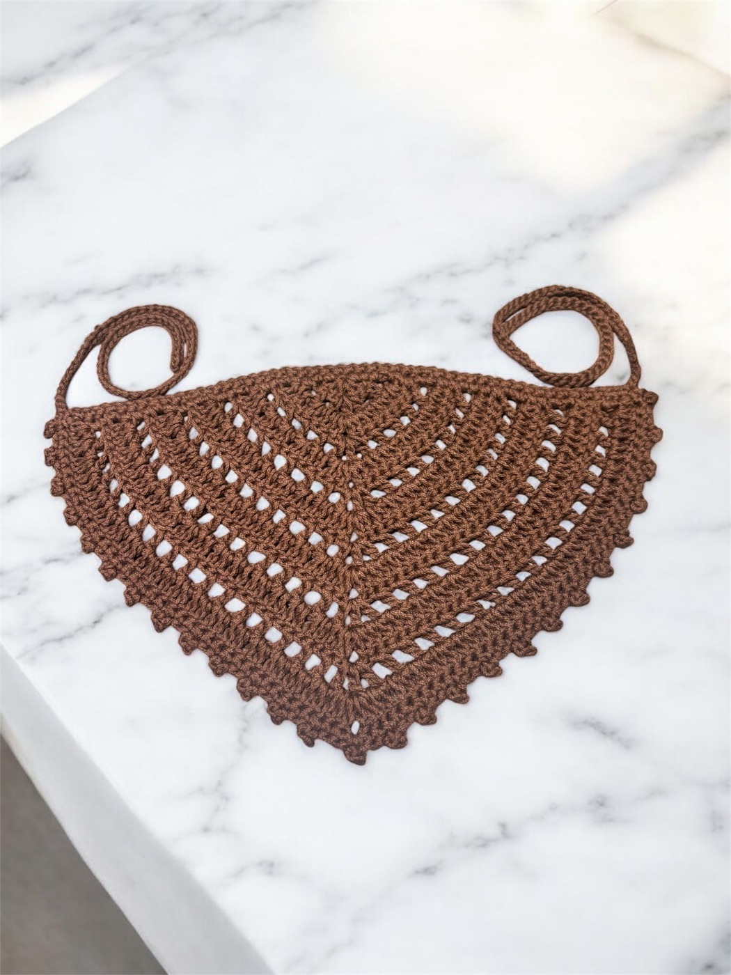 Brown Picot Bandana — view 2